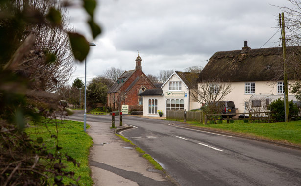 Three properties along a main road