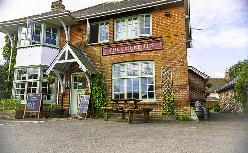 The Cricketers pub in Shroton